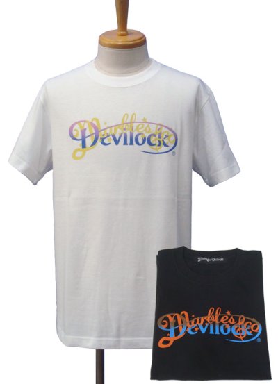 画像1: DEVILOCK デビロック × MARBLES マーブルズ "W NAME LOGO" Tシャツ