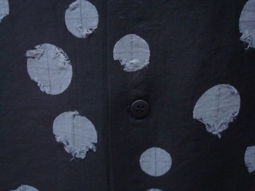 他の写真2: STRUM ストラム レーヨンナイロン 水玉(アセテート) カットジャガード 半袖シャツ