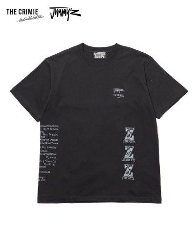画像1: CRIMIE クライミー × JIMMY'Z ジミーズ Z SKULL Tシャツ BLK