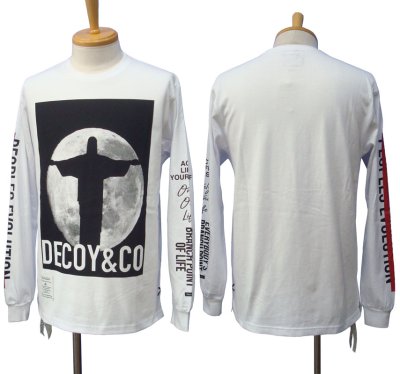 画像1: DECOY&CO. デコイアンドシーオー Jesus and Moon ロングスリーブ Tシャツ