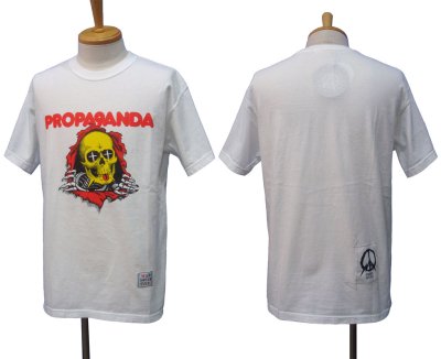 画像1: PROPA9ANDA プロパガンダ × MAD MOUSE COMIC マッドマウスコミック PEKE-PERO SKULL Tシャツ