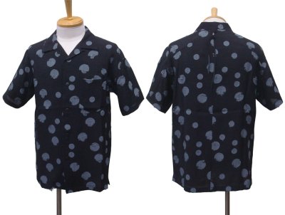 画像1: STRUM ストラム レーヨンナイロン 水玉(アセテート) カットジャガード 半袖シャツ