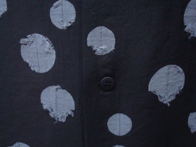 画像2: STRUM ストラム レーヨンナイロン 水玉(アセテート) カットジャガード 半袖シャツ